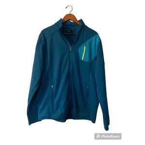 SPYDER Men’s Gait Full Zip Fleece Lined Jacket, Blue Size XL sportswear